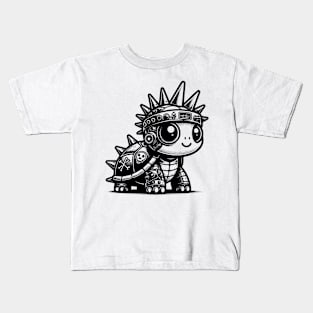 Gothic Punk Turtle Kids T-Shirt